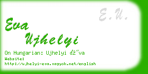 eva ujhelyi business card